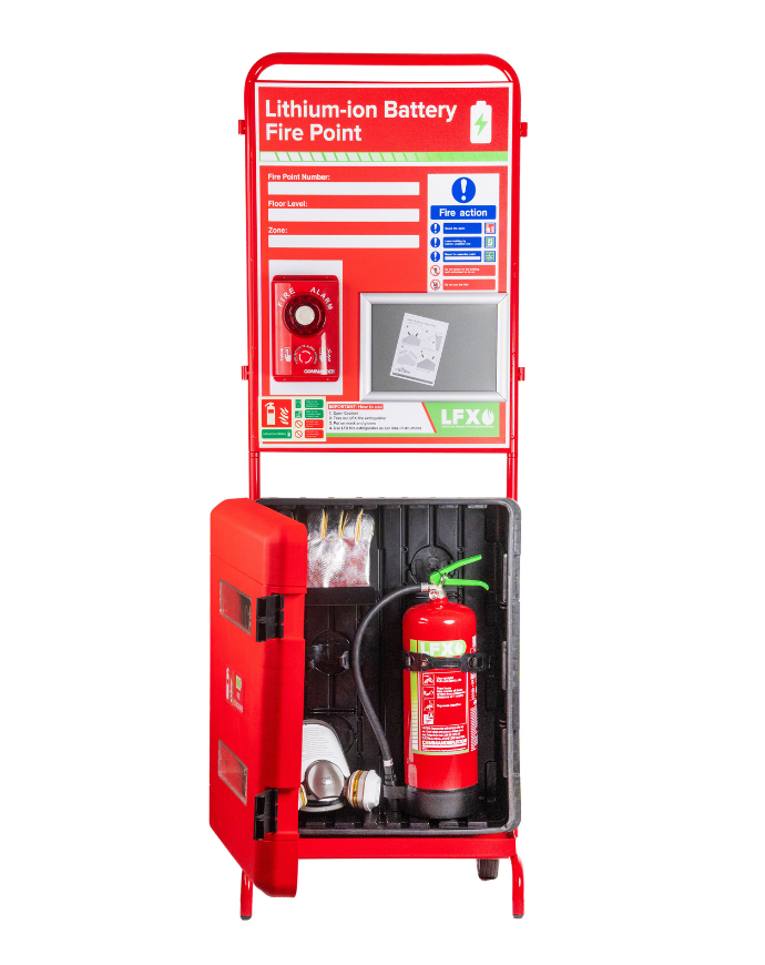 LFX 6ltr Fire Extinguisher and Flat-pack Stand Bundle