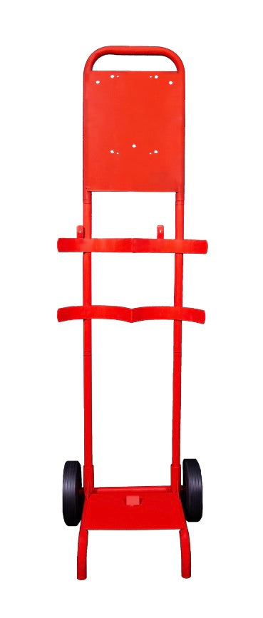 Flat Pack Double Fire Extinguisher Trolley