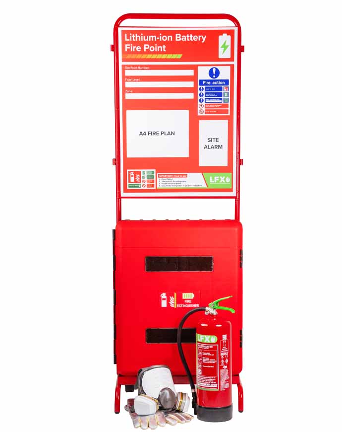 LFX 6ltr Fire Extinguisher & Flat-pack Stand Bundle