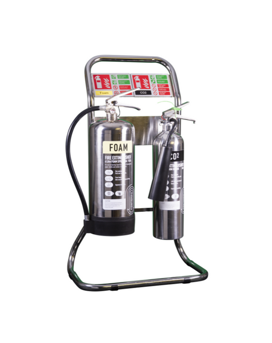 Stainless Steel 6L Foam, 2KG CO2, Stand and ID Sign Bundle Contempo