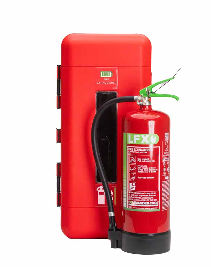 LFX 6ltr Fire Extinguisher and Single Cabinet Bundle