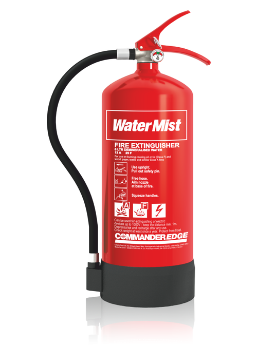 6L Water Mist Fire Extinguisher CommanderEDGE