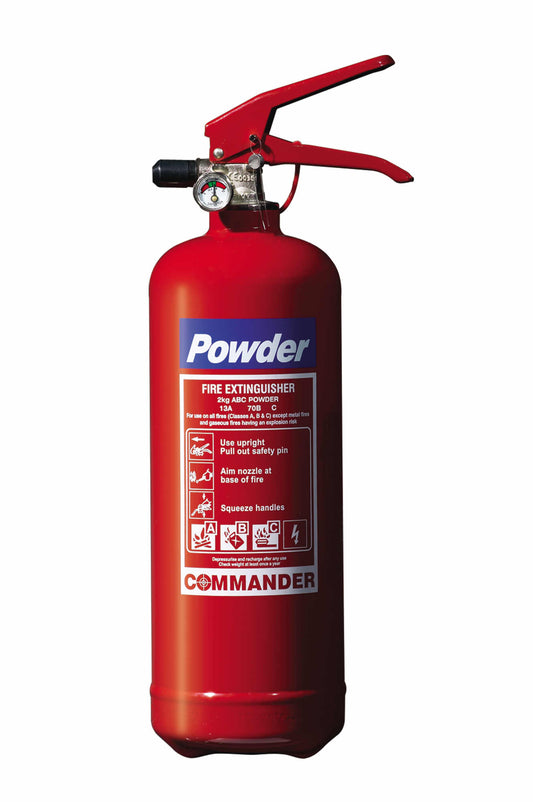 2KG Powder Fire Extinguisher Commander