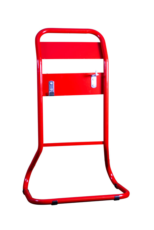 Double Tubular Fire Extinguisher Stand Red