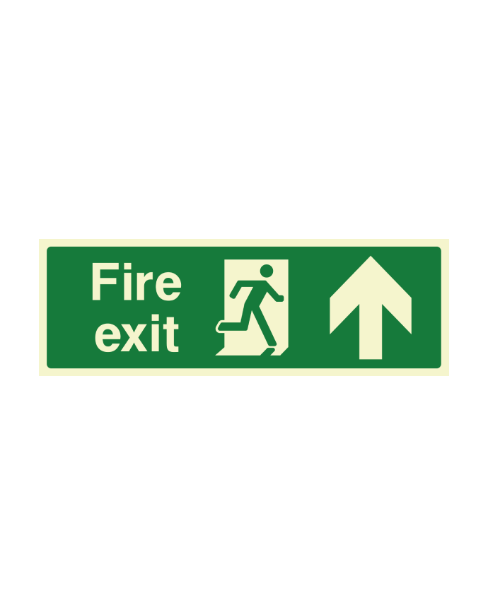 Up Direction Fire Exit Sign