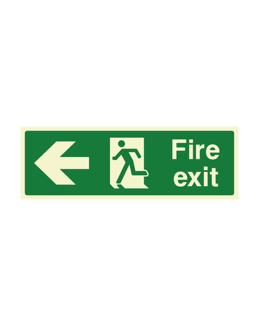 Left Direction Fire Exit Sign