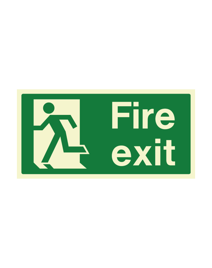 Fire Exit Final Exit Sign Left Hand Side 300 x 150mm