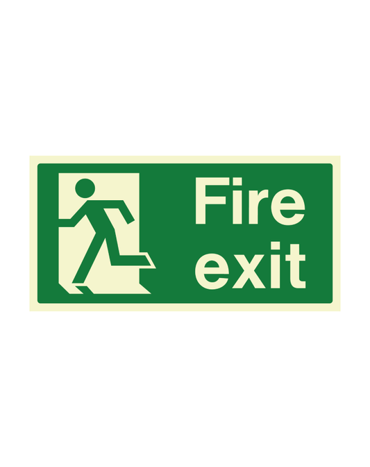Fire Exit Final Exit Sign Left Hand Side 300 x 150mm