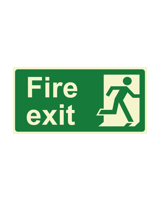 Fire Exit Final Exit Sign Right Hand Side 300 x 150mm